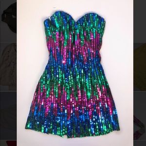Sequins mini dress